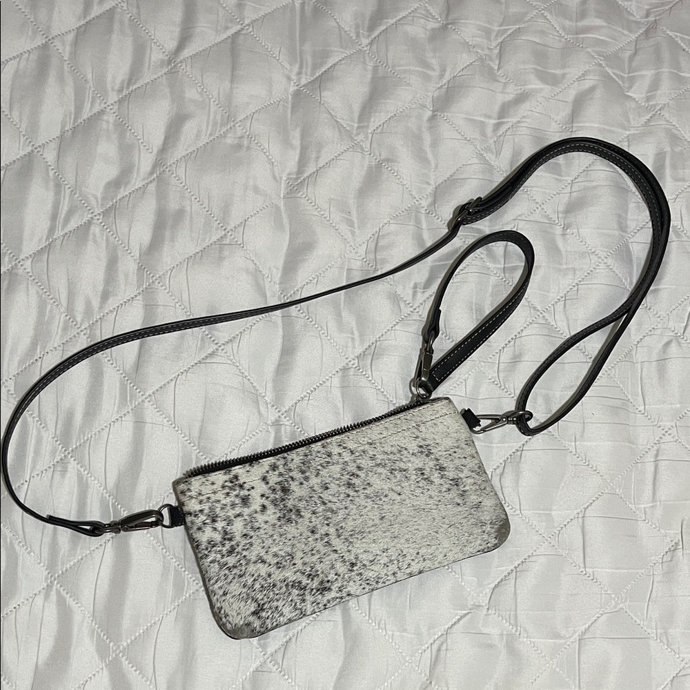 Cowhide Wristlet/Crossbody